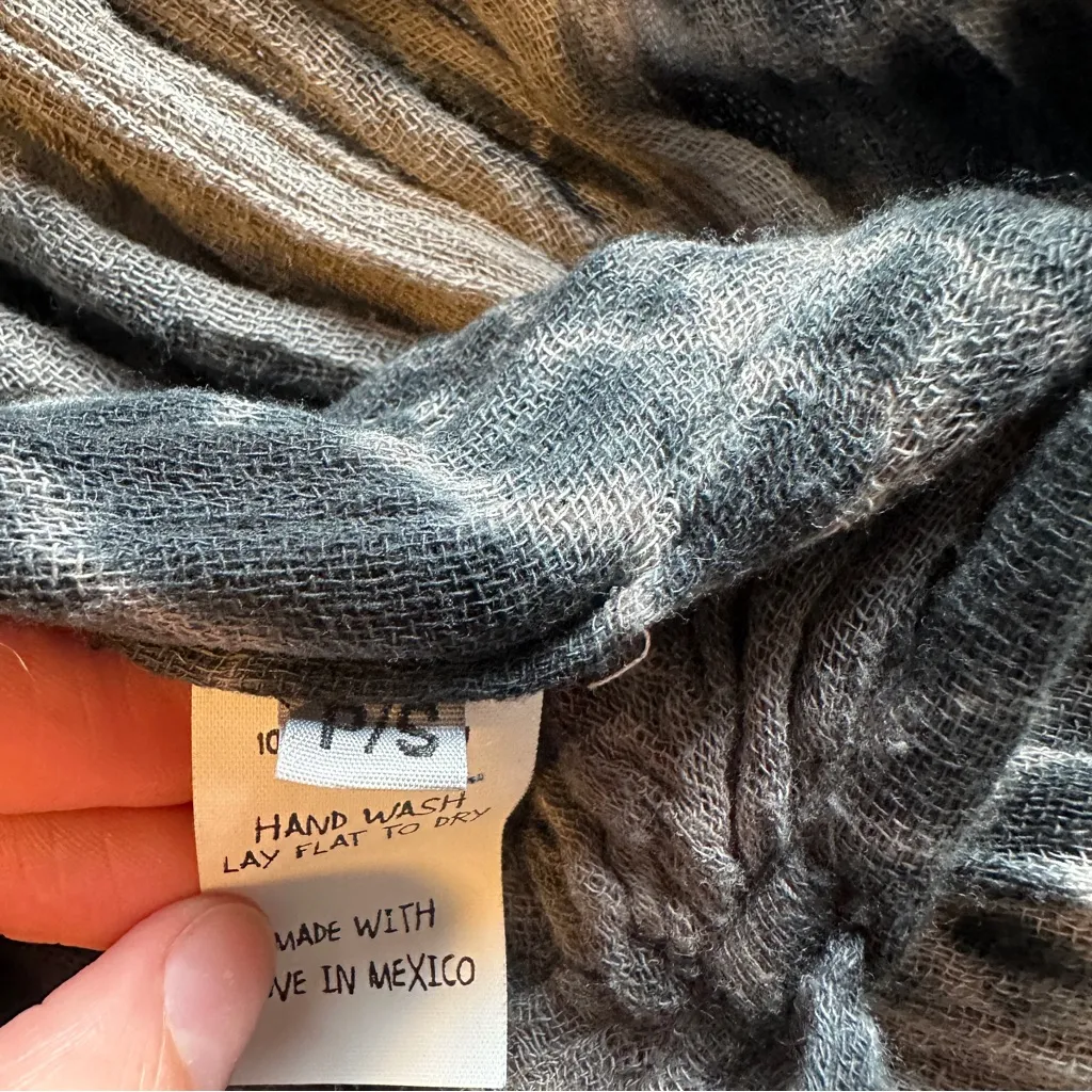 Jens Pirate Booty Tinkerbell Cami Maxi Dress Black Tie Dye Small - Image 8