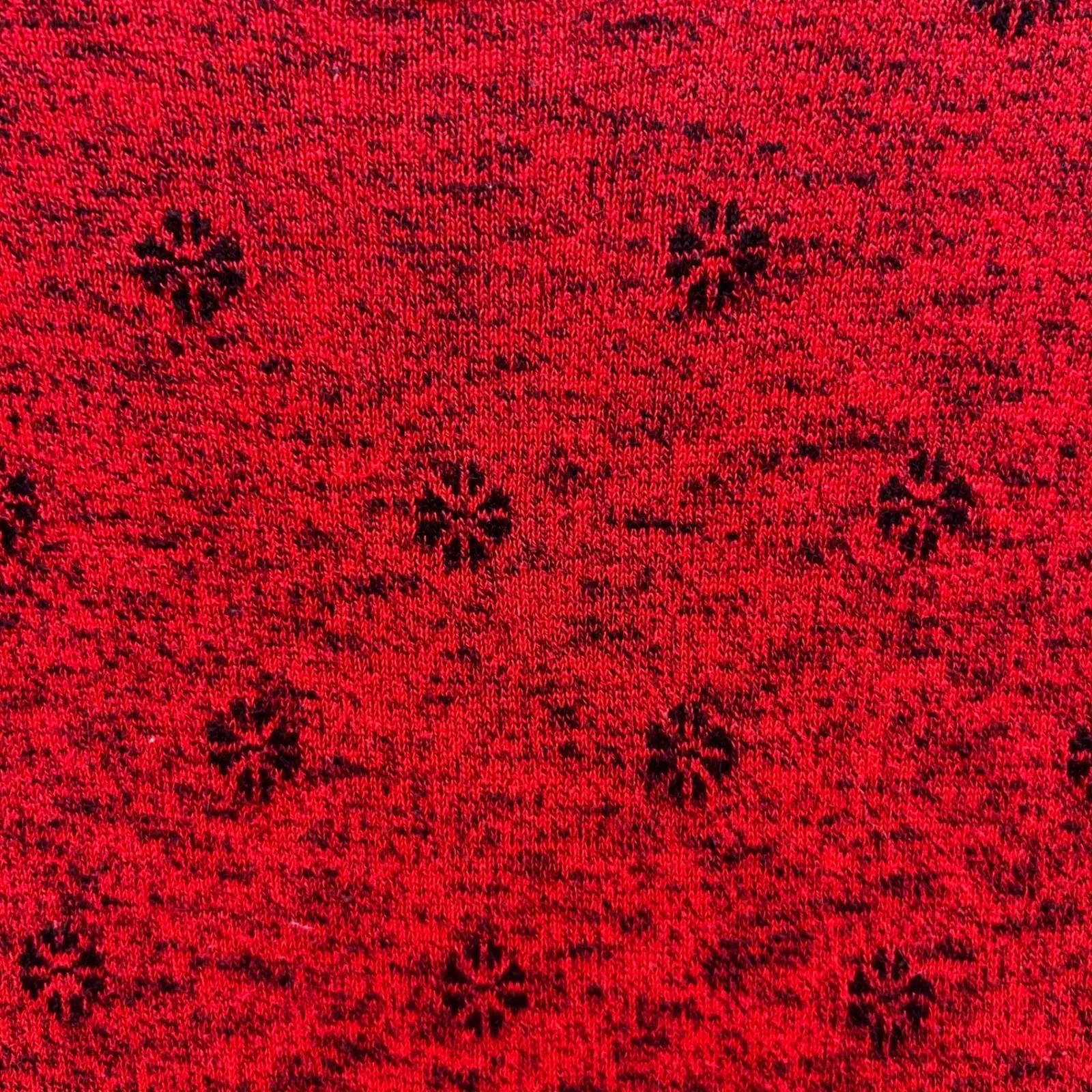 J Jill Womens Sweater Size XL Floral Diamond Pattern Soft Warm Cozy Cool Weather Red - Image 6