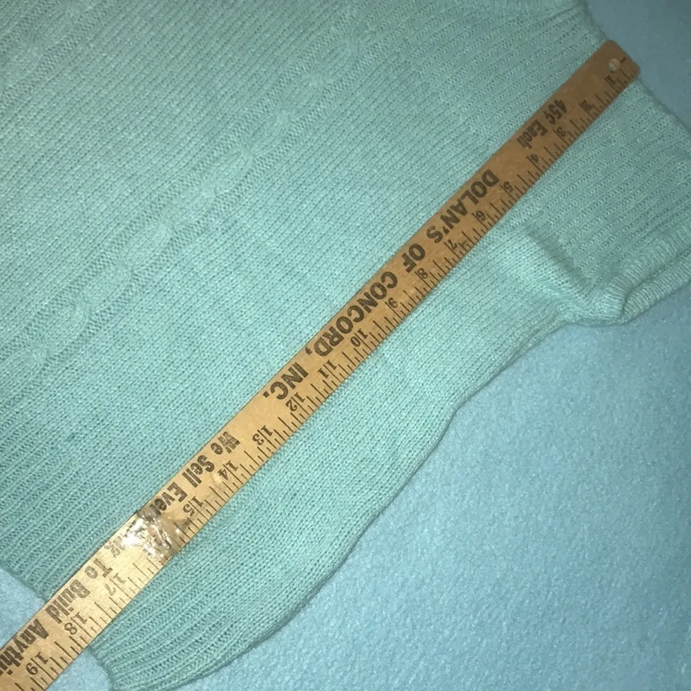 CLOVELLY By Zachary Belil silk angora blend knit sweater short sleeves size S - Image 6