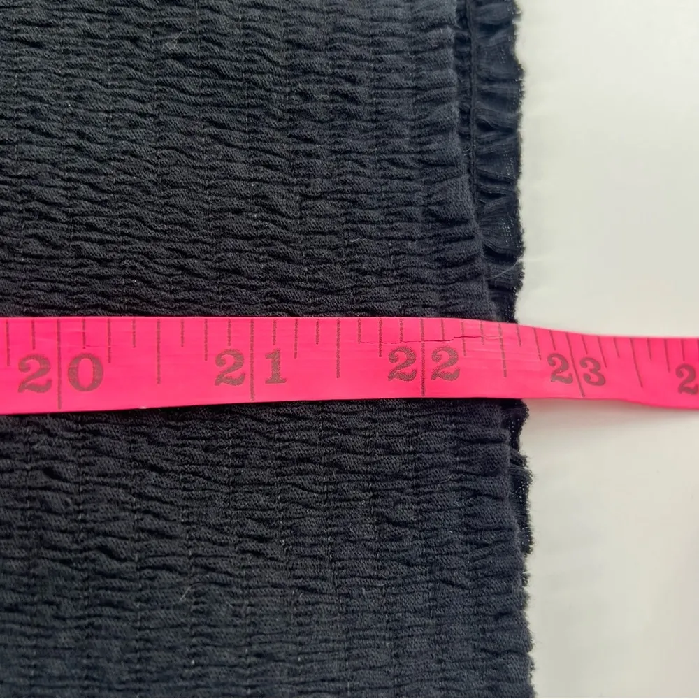 NATION LTD bunny smocked top in black sz M - Image 9