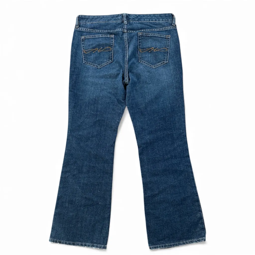 Vintage Tommy Hilfiger Bootcut Jeans Size 14 Low-Rise Y2K embroidered western - Image 2