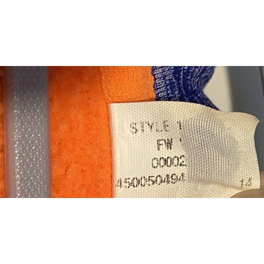 Under Armour‎ Hoodie Women Orange/Purple Logo Pullover Sweatshirt PTP 22 - Image 3