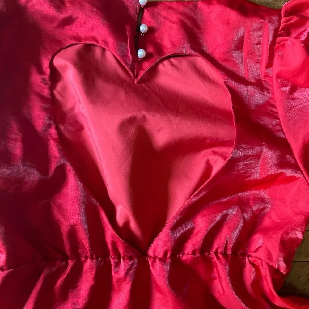 Day + Moon Walk of Champions ruffle party M mini dress Red Size M - Image 4