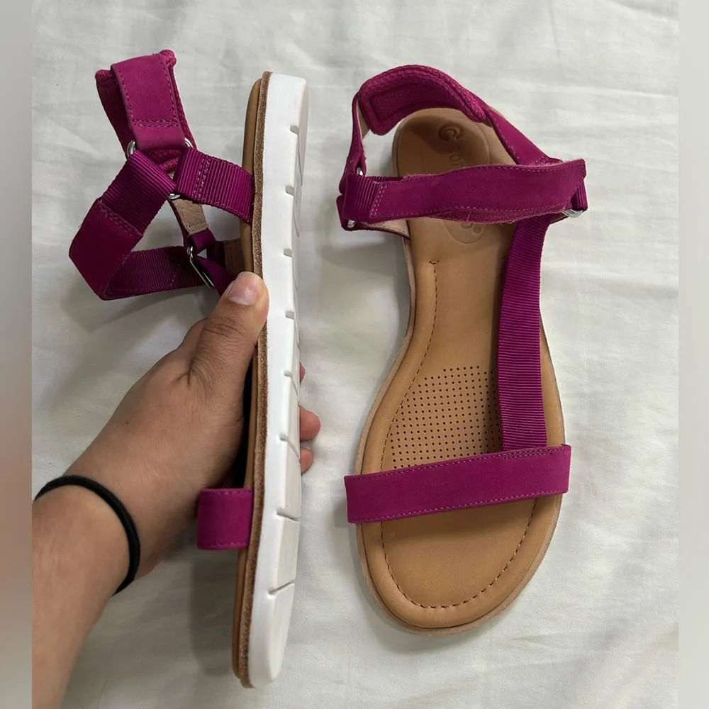 Corso Como Pink Sandals with Suede Straps size 8.5 - Image 5