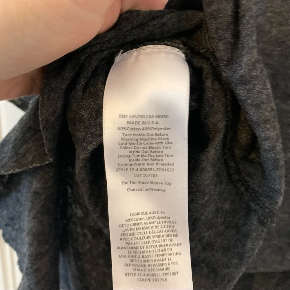 Current/Elliott CURRENT/ELLIOT Grey Tee 257 - Image 6