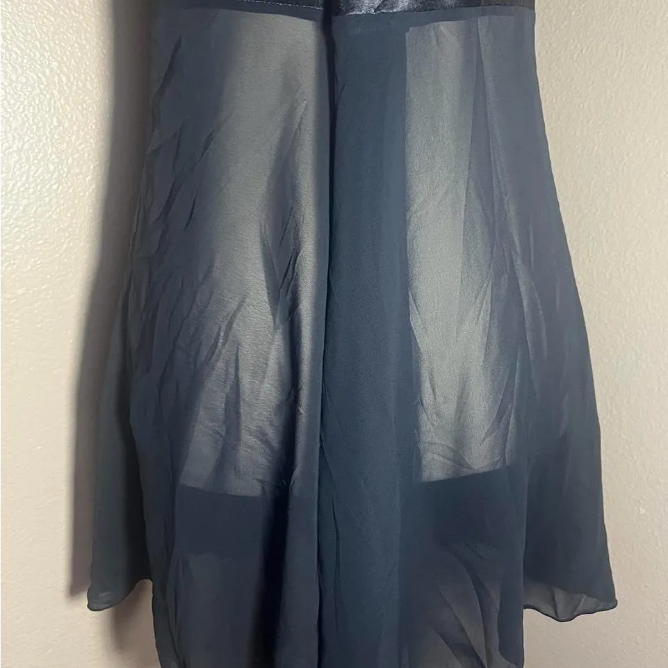 Vintage Victoria’s Secret babydoll Elegant Black Satin Slip Dress - Image 6