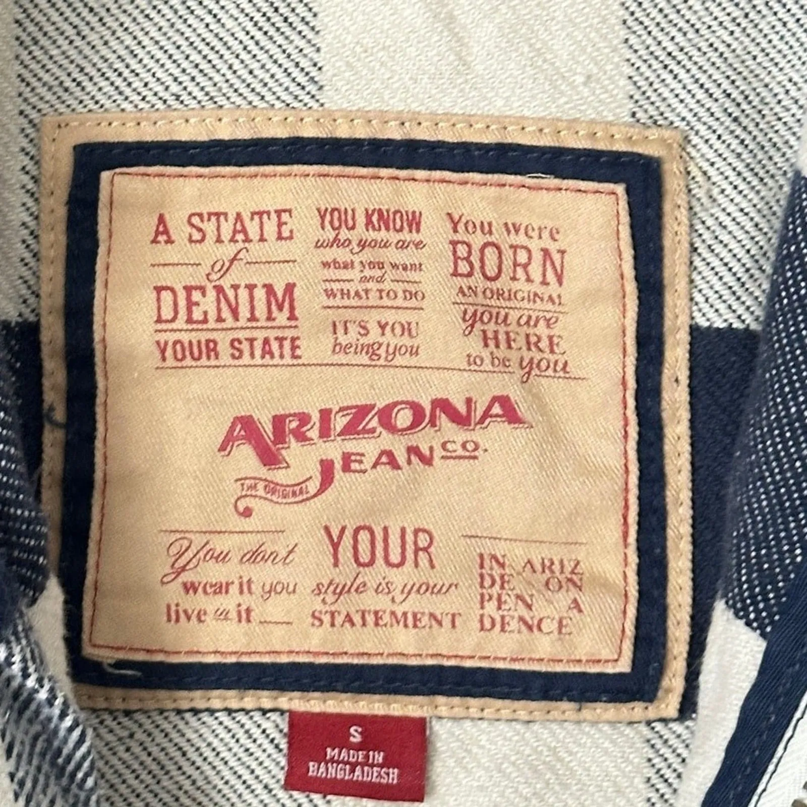 Arizona Jean Co‎ Women Jacket Sz S Buffalo Plaid Flannel Shacket Gorp Outdoors - Image 7