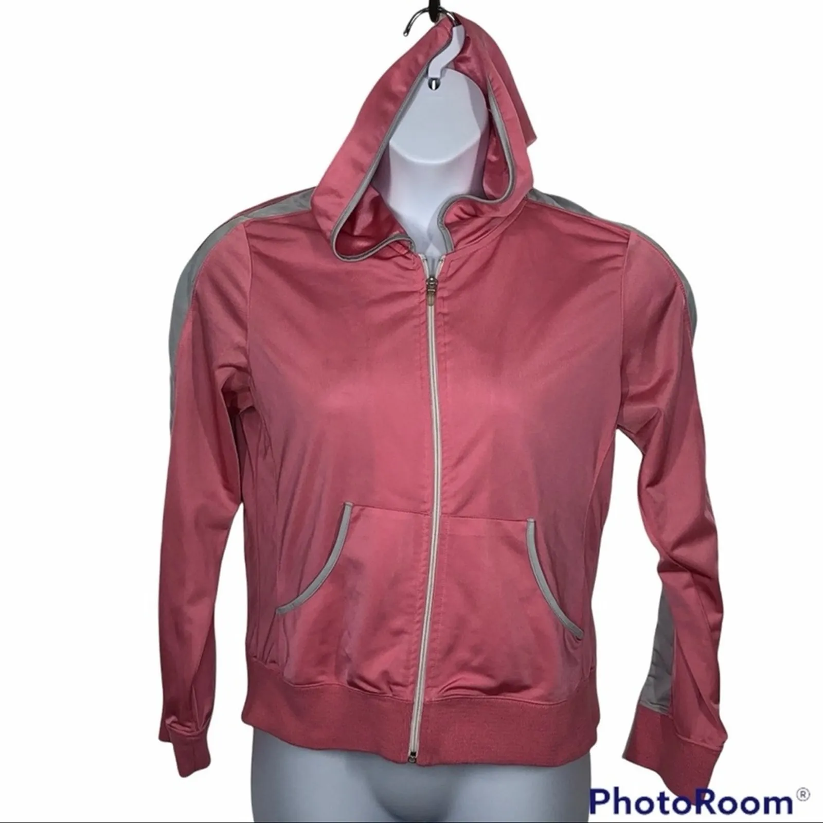 Vintage Gloria Vanderbilt Sport Hooded Track Jacket Large Retro 80s/90s - Image 2