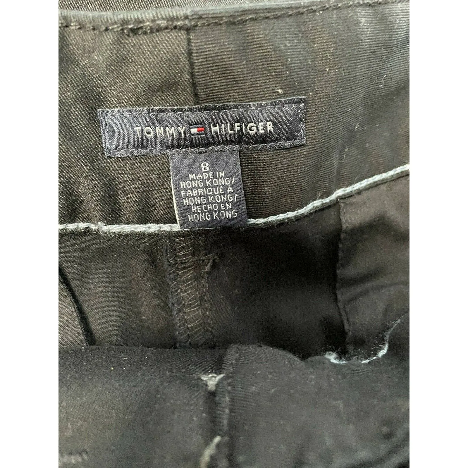 Tommy Hilfiger Women’s Black Belted Pants Size 8 - Image 6