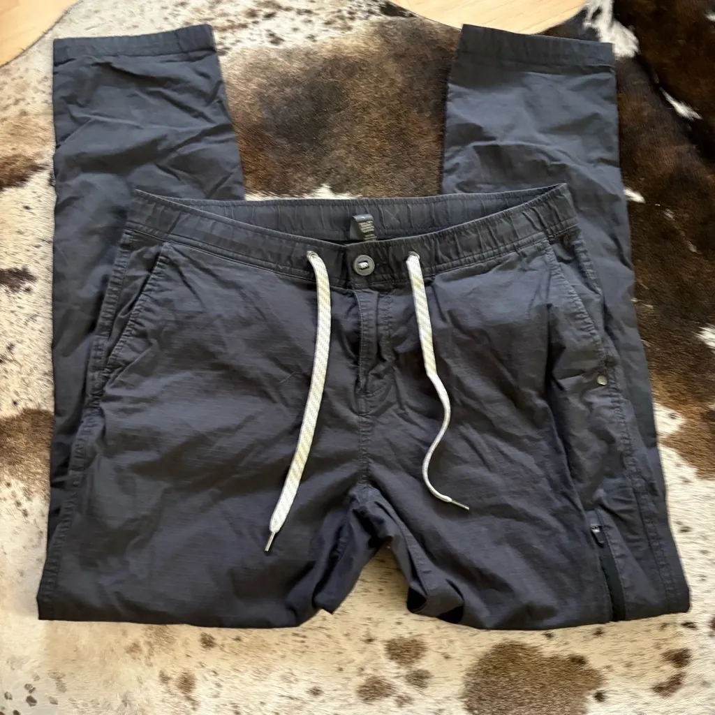 VUORI Womens Ripstop Pant In Charcoal Size Large - Image 3