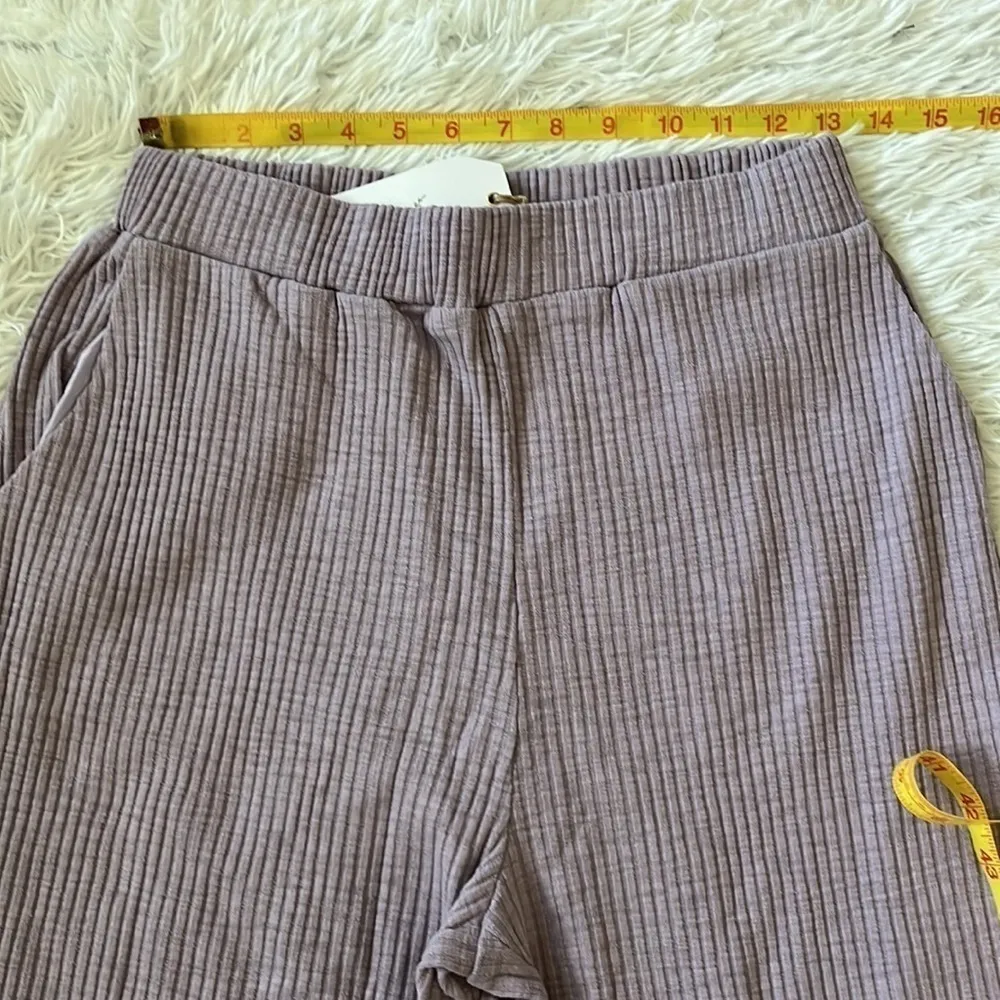 FREE THE ROSES Pants Rib Lounge wide leg  in purple size Medium - Image 12