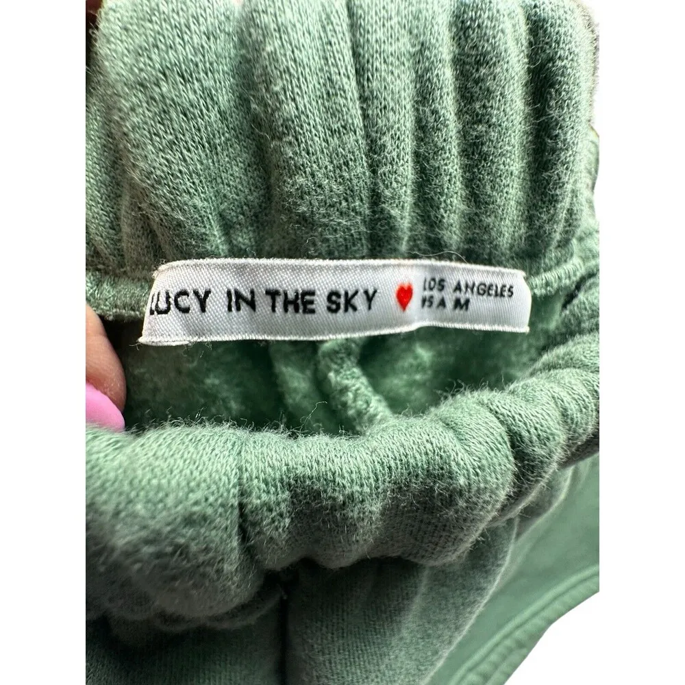 Lucy In The Sky Shorts Women’s Size Medium Green Pockets Stretch Comfort #MN10-1 - Image 3