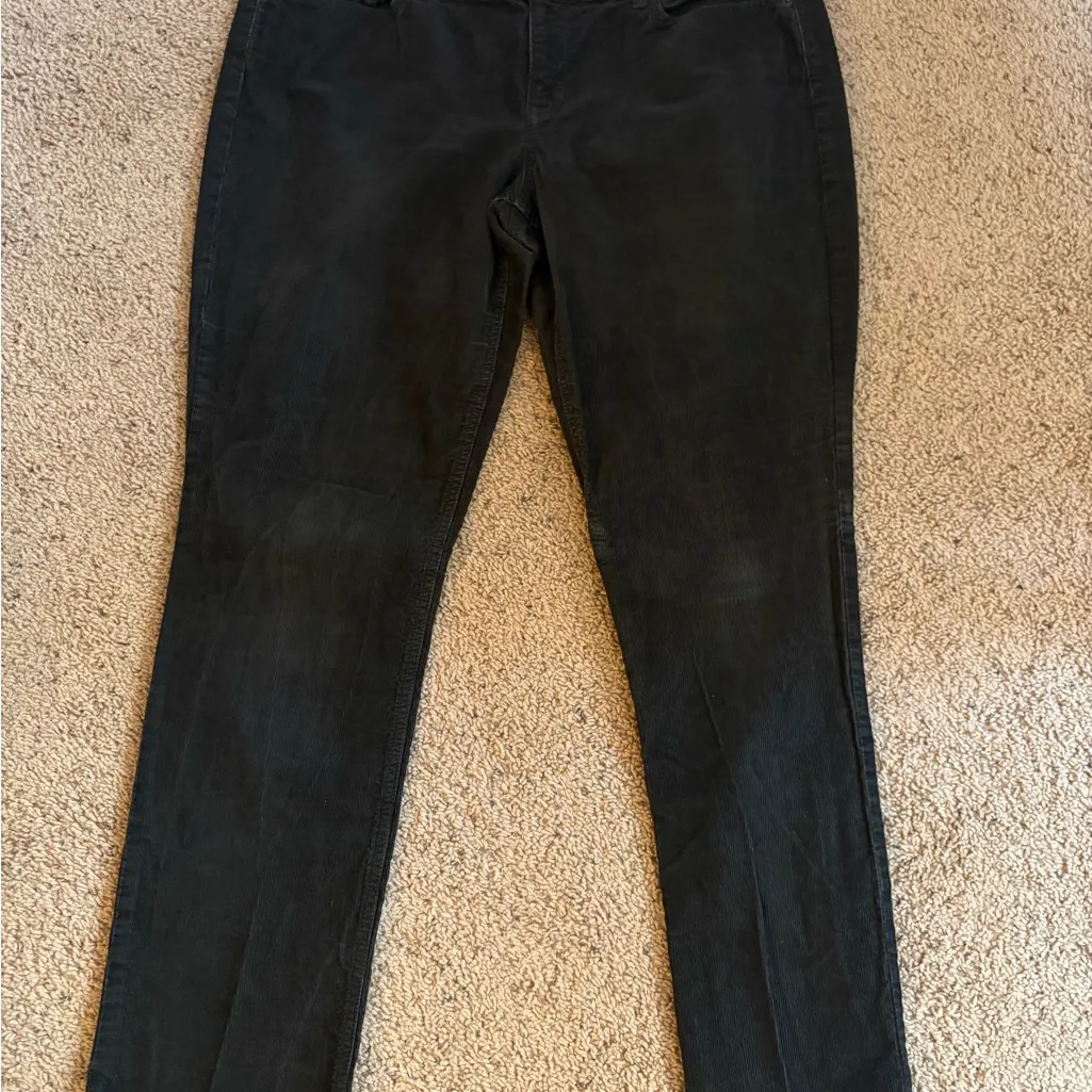 J. Crew Womens Vintage Match Stick  Size 33R Charcoal Relaxed Corduroy Jeans - Image 6