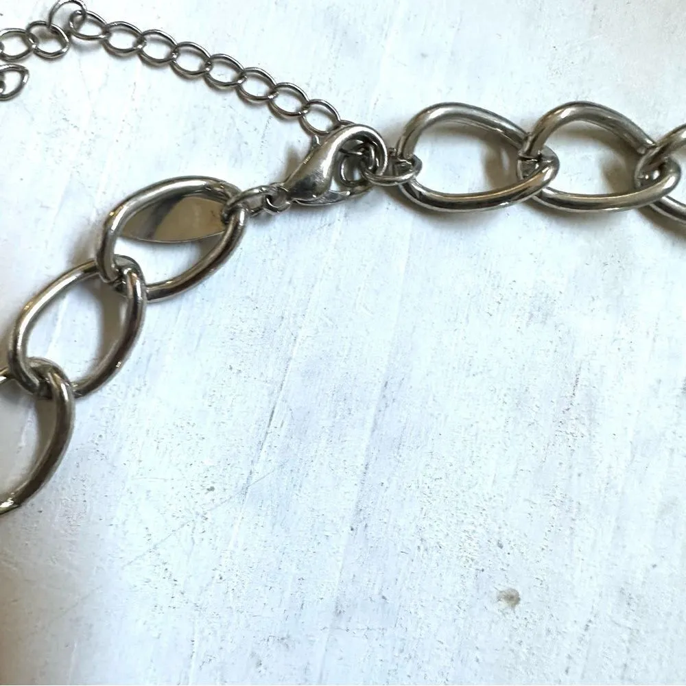 NY collection chunky blue beaded statement necklace - Image 6