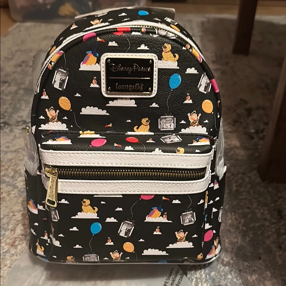 NWT 
Disney Parks Loungefly Mini Backpack - UP Characters And Balloons - Image 4