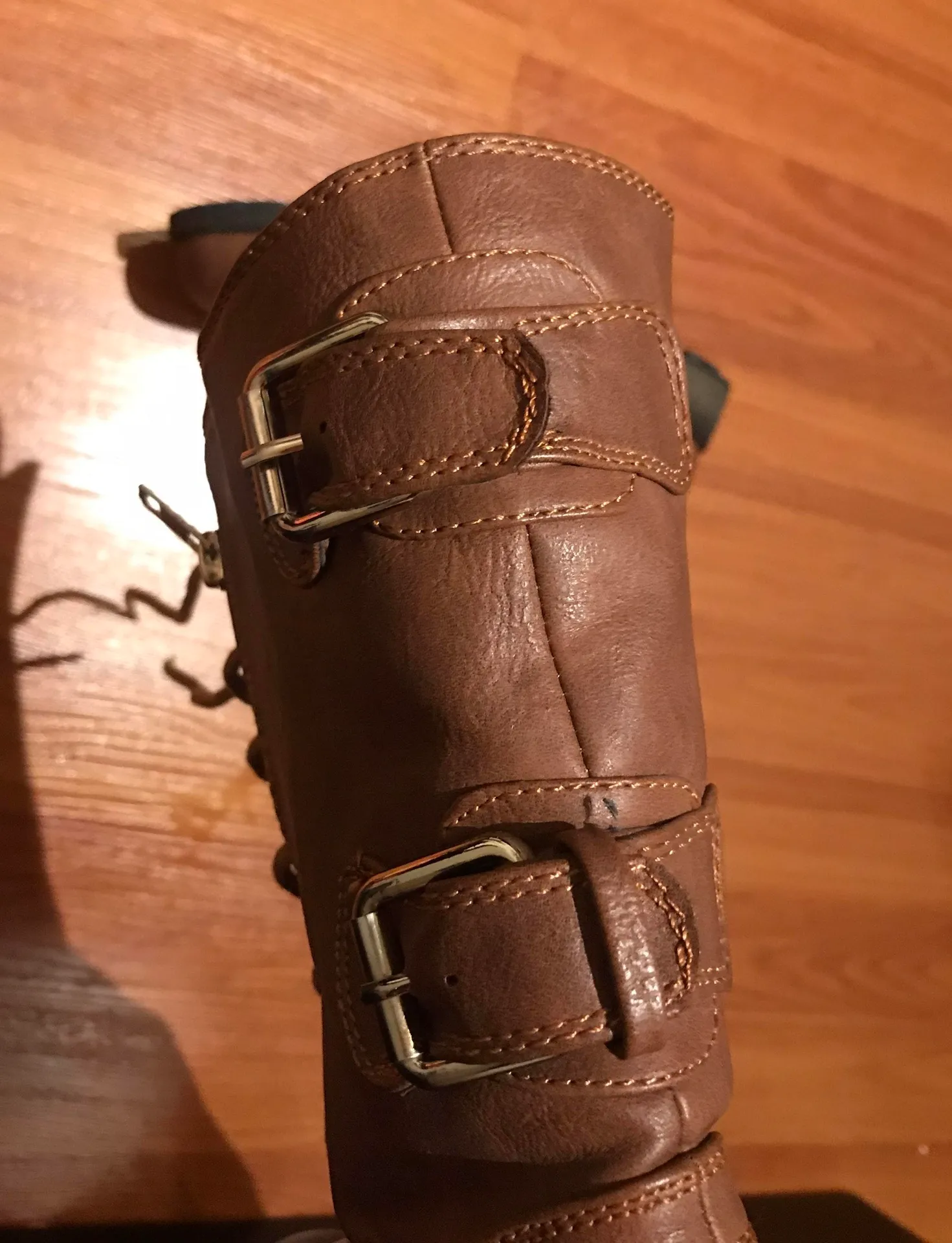 Double Buckle Combat Boots - Image 4