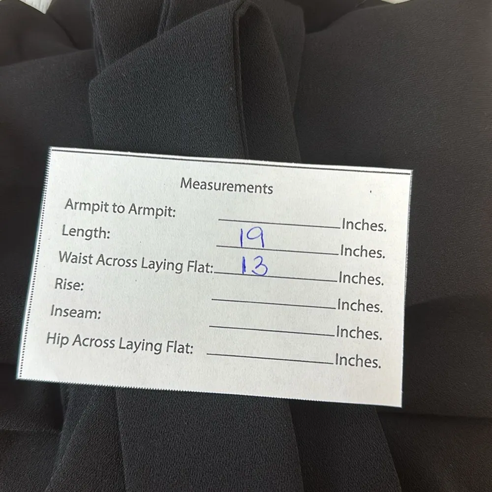 Women's Tie Knot High Waist Zipper Mini Skirt with Belt Sz 2 - Image 9