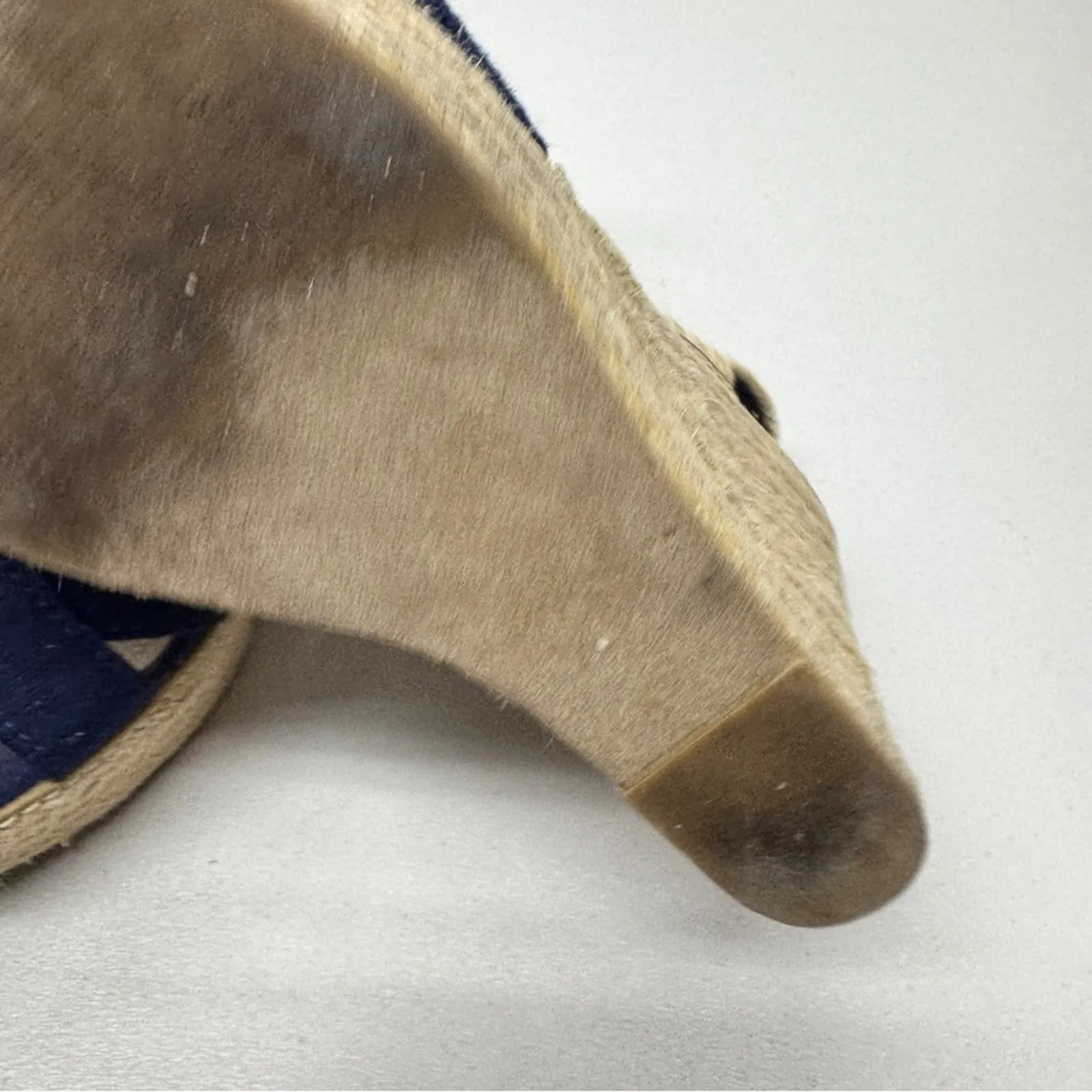 Steve Madden Blue Chambray Espadrille Wedge Sandals Women’s 8.5 Beachy Casual - Image 9