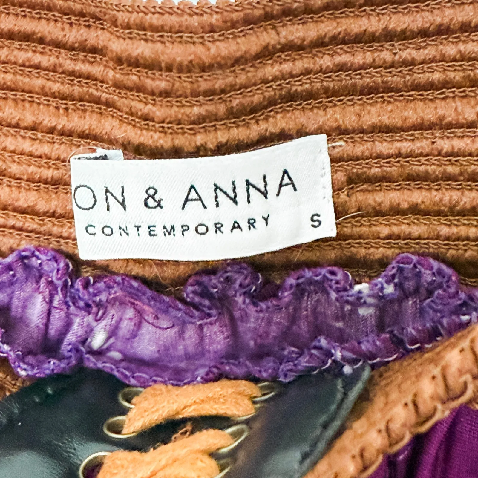 Jon & Anna Womens Maxi Skirt Size S Purple Belted‎ Boho Witchy Whimsigoth Fairy - Image 6