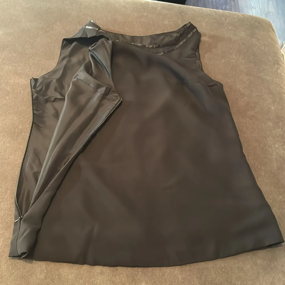 Women’s Black Chiffon 3 Piece Formal Pants Suit Ribbon Detail Size 16 NEW - Image 14