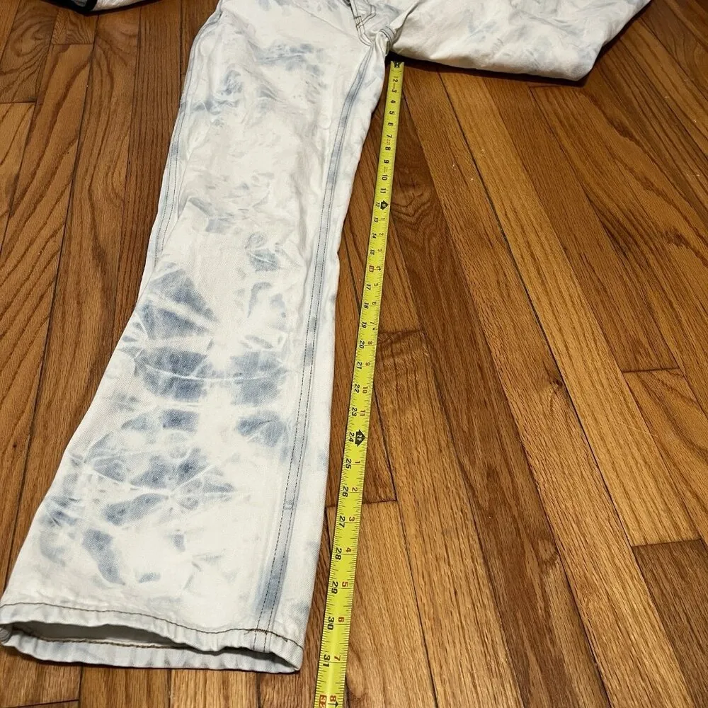 Re/Done 90s High Rise Loose Sunbleached Acid Wash‎ Jeans Size 27 - Image 11