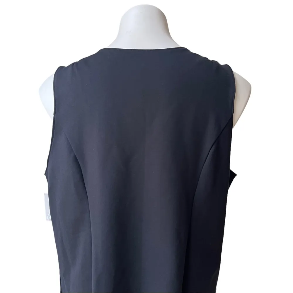 NWT, Lane Bryant Black Sleeveless Zipper Vest, Sz 14/16 - Image 9