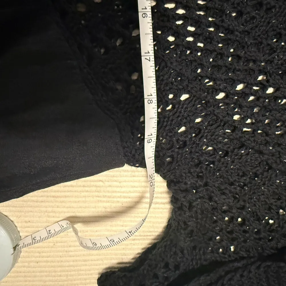 Selfie Couture Black Crochet Fringe Top - Image 5