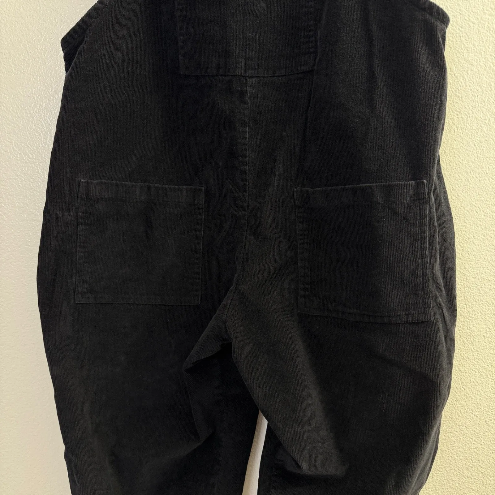 Lucy and Yak Corduroy Overalls Womens Size 10R Black Pants Pockets Cotton Casual - Image 6