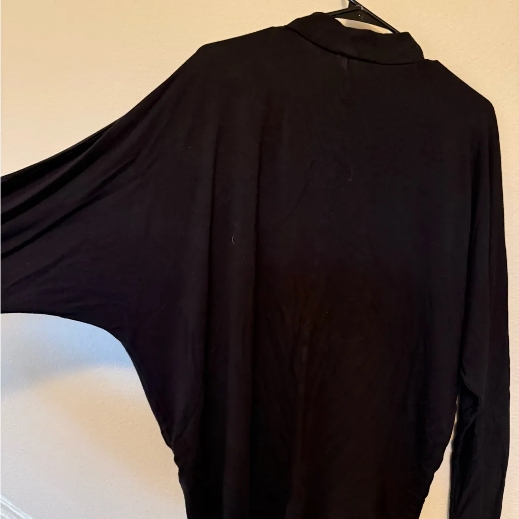 Tahari Long Sleeve Black Shirt - Image 2