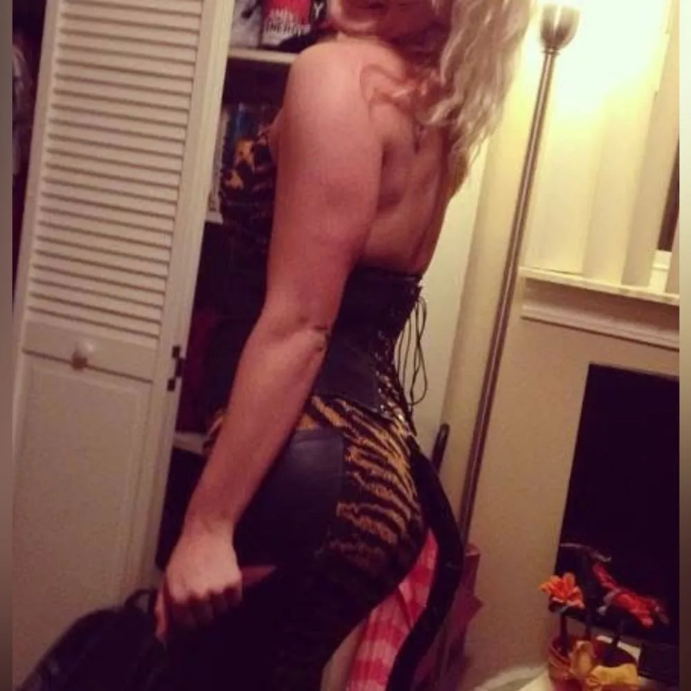 Roma Costumes 4 Pc Tiger Temptress Halter Jumpsuit Halloween Costume Size L - Image 5