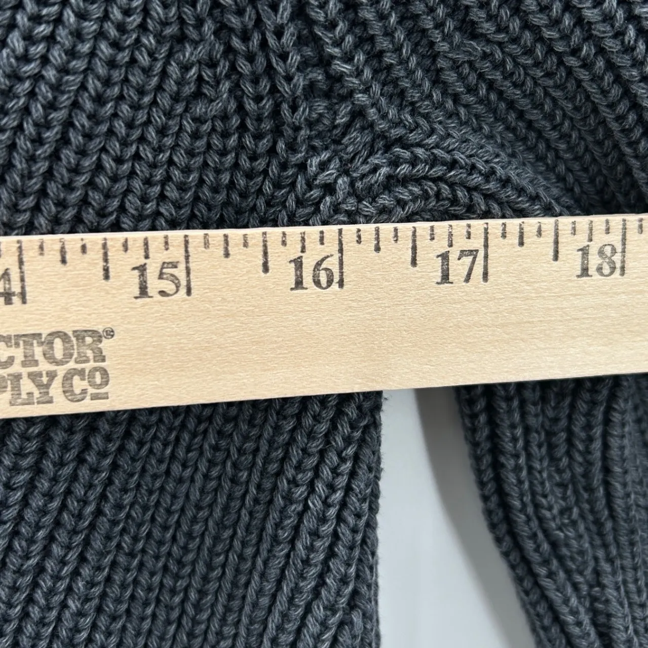 Marine Layer Ezra Grey V Neck Ribbed Cotton Open Knit Sweater Women Size Medium - Image 5