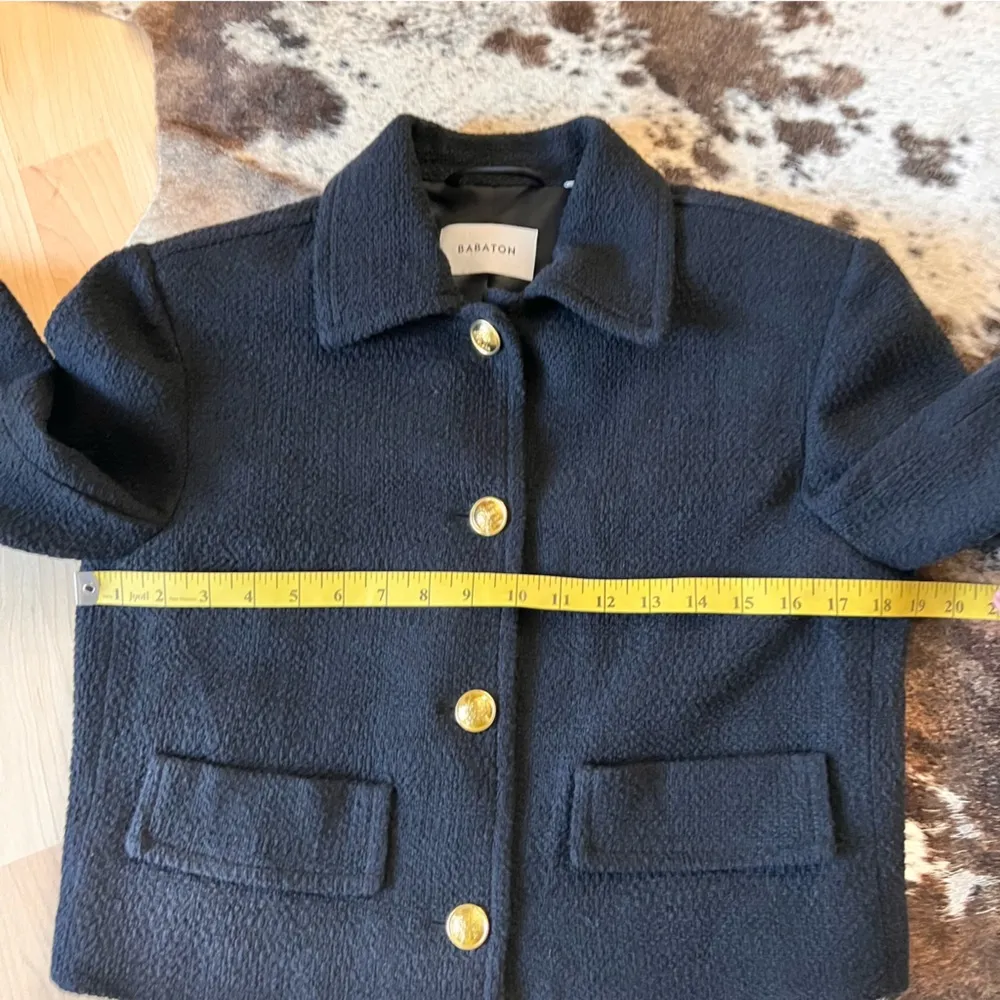 Babaton ARITZIA  Black Tweed Frances Blazer‎ Jacket Size Small - Image 9