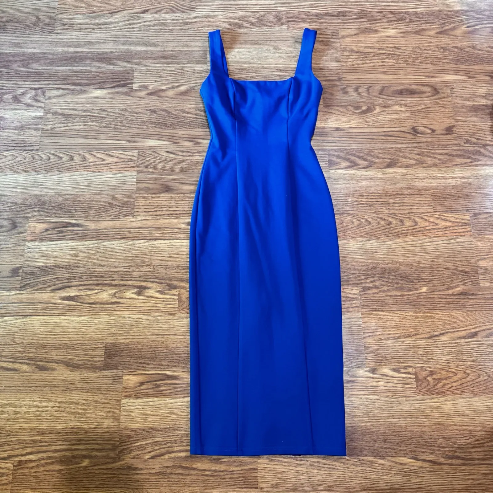 Elliatt cobalt blue Addilyn Square Neck Bodycon Midi Dress size XS - Image 10