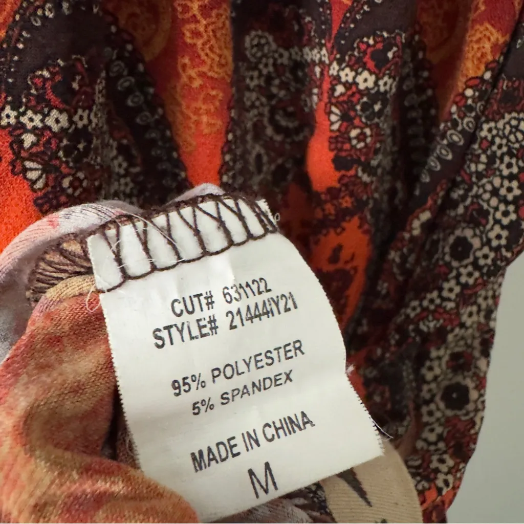 Y2K Heart Souls Paisley Print Sleeveless Top Sleeveless Tank Floral Banded Waist - Image 8