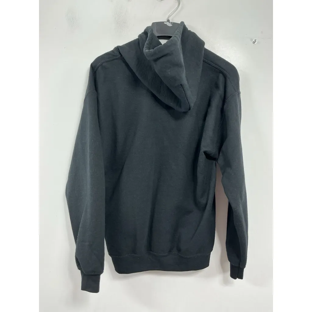 Womans Gildan Heavy blend Hoodie Medium Black Graphics Pullover Pockets - Image 2