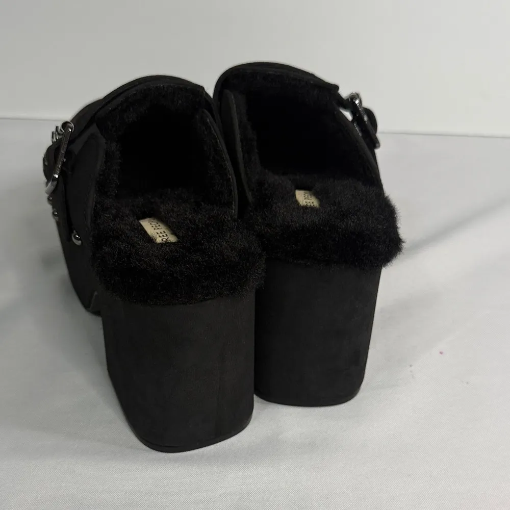 Free People Charcoal Platform Mules with Silver Studs - Image 5
