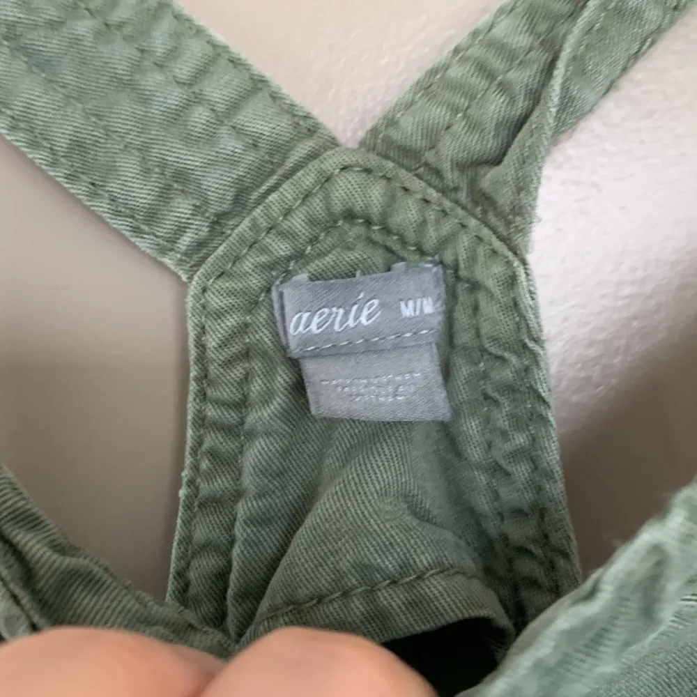 AERIE GREEN OVERALLS MEDIUM - Image 3
