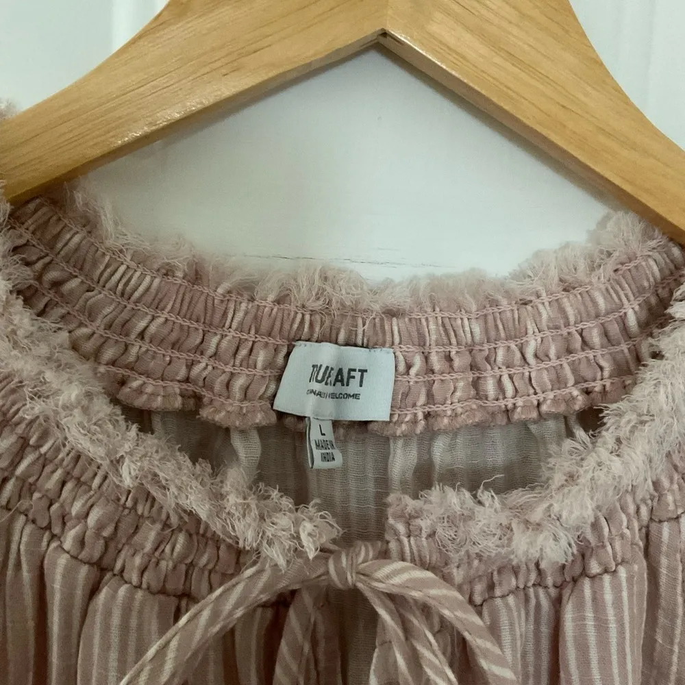 True Craft Gauze Smocked Top Size Large NWOT - Image 2