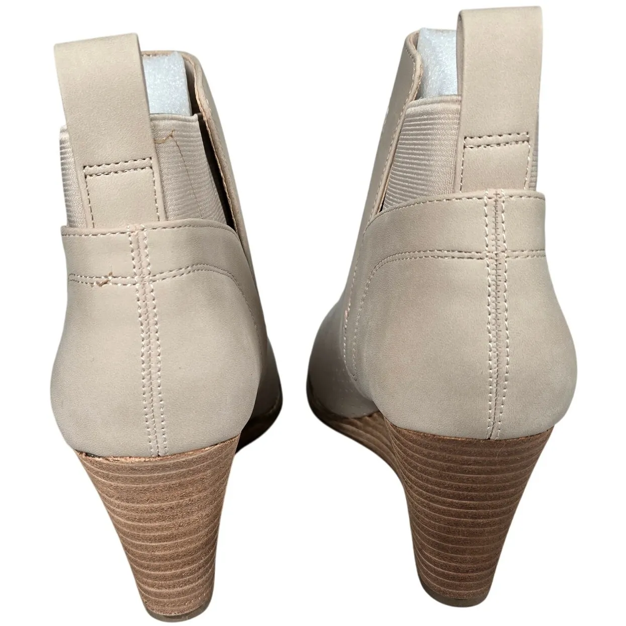 DV‎ Dolce Vita Gerdy Vegan Leather Comfort Wedge Bootie in Beige 7.5 NWT - Image 5