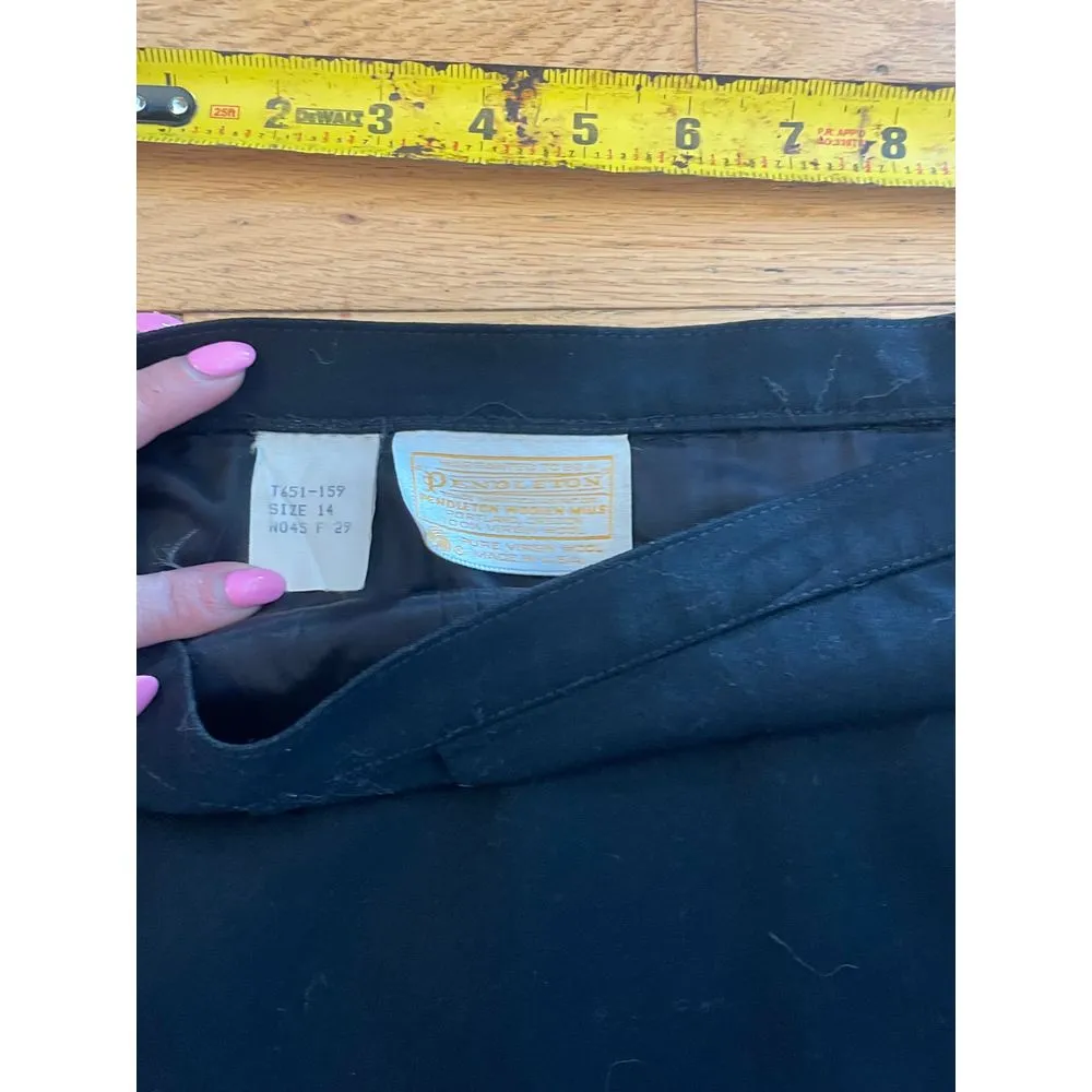 Vintage 100% virgin wool Pendleton pencil skirt‎ size 14 - Image 3