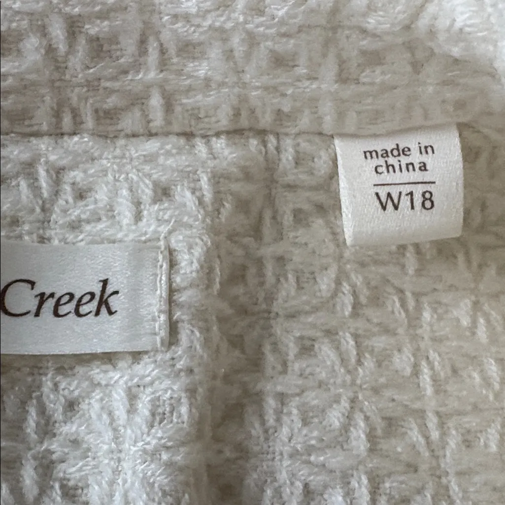 Coldwater Creek Knit Boucle Sweater Jacket Full Zip Collar Cream Ivory Womens 18 - Image 5