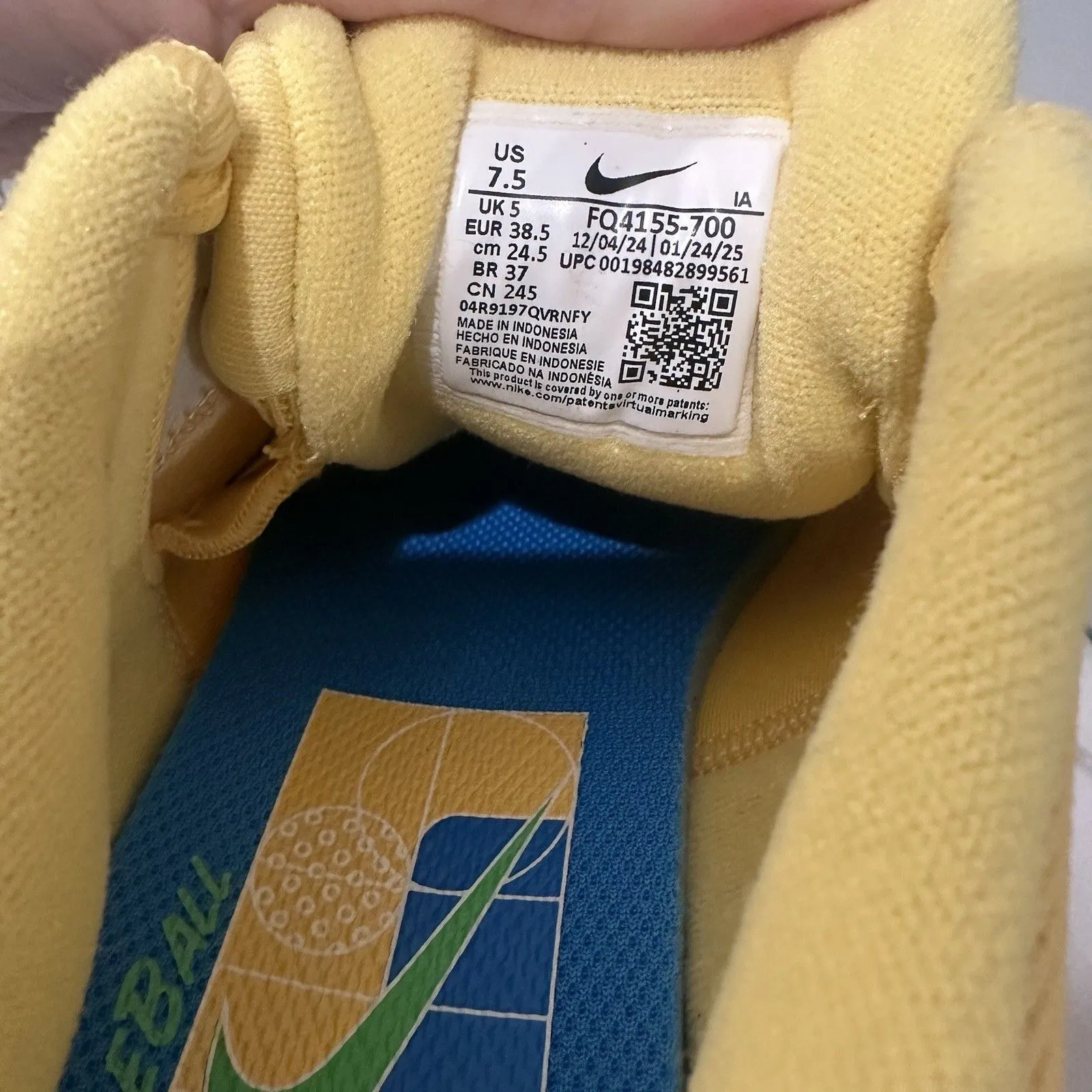 NEW Nike Zoom Challenge Pickleball Shoes FQ4155-700 Women’s 7.5 Topaz Gold Blue - Image 9