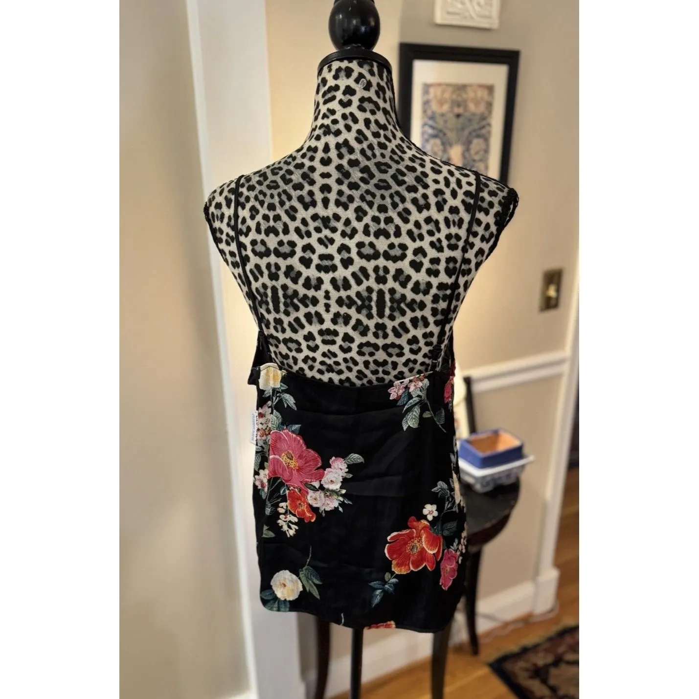 Women's Old Navy Floral Satin Cami Top Size XL Blouse Whimsy Goth Y2K Fairy New - Image 3