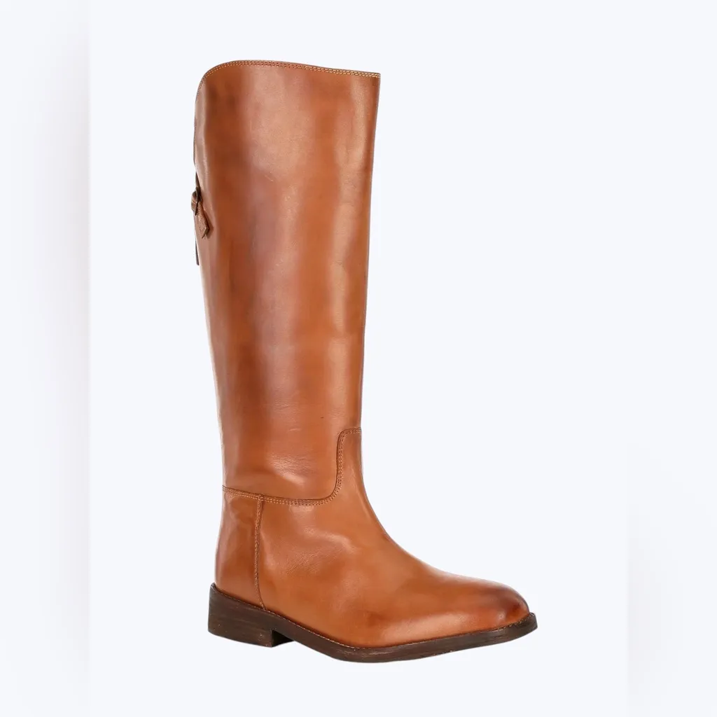 🆕 FREE PEOPLE | EVERLY EQUESTRIAN STRAP BOOT | SADDLE TAN | SZ: 8.5 - Image 4