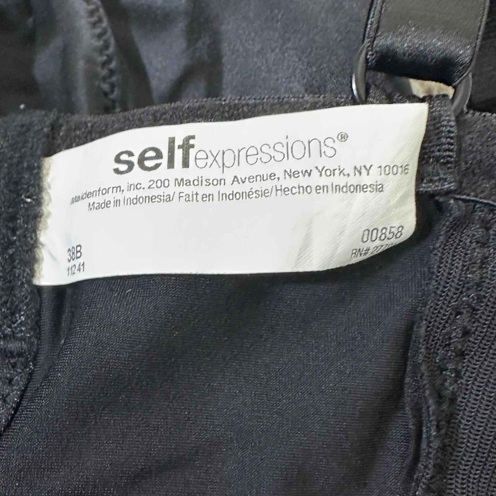 Maidenform Slip Dress Womens 38B Black Lace Lingerie Goth Dark Feminine Coquette - Image 5