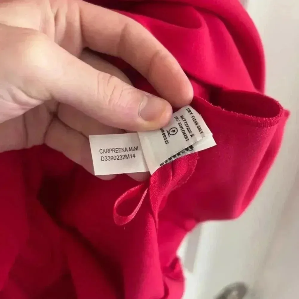 Diane Von Furstenberg “Carpreena” Mini Dress – Pink – Size 6 - Image 6