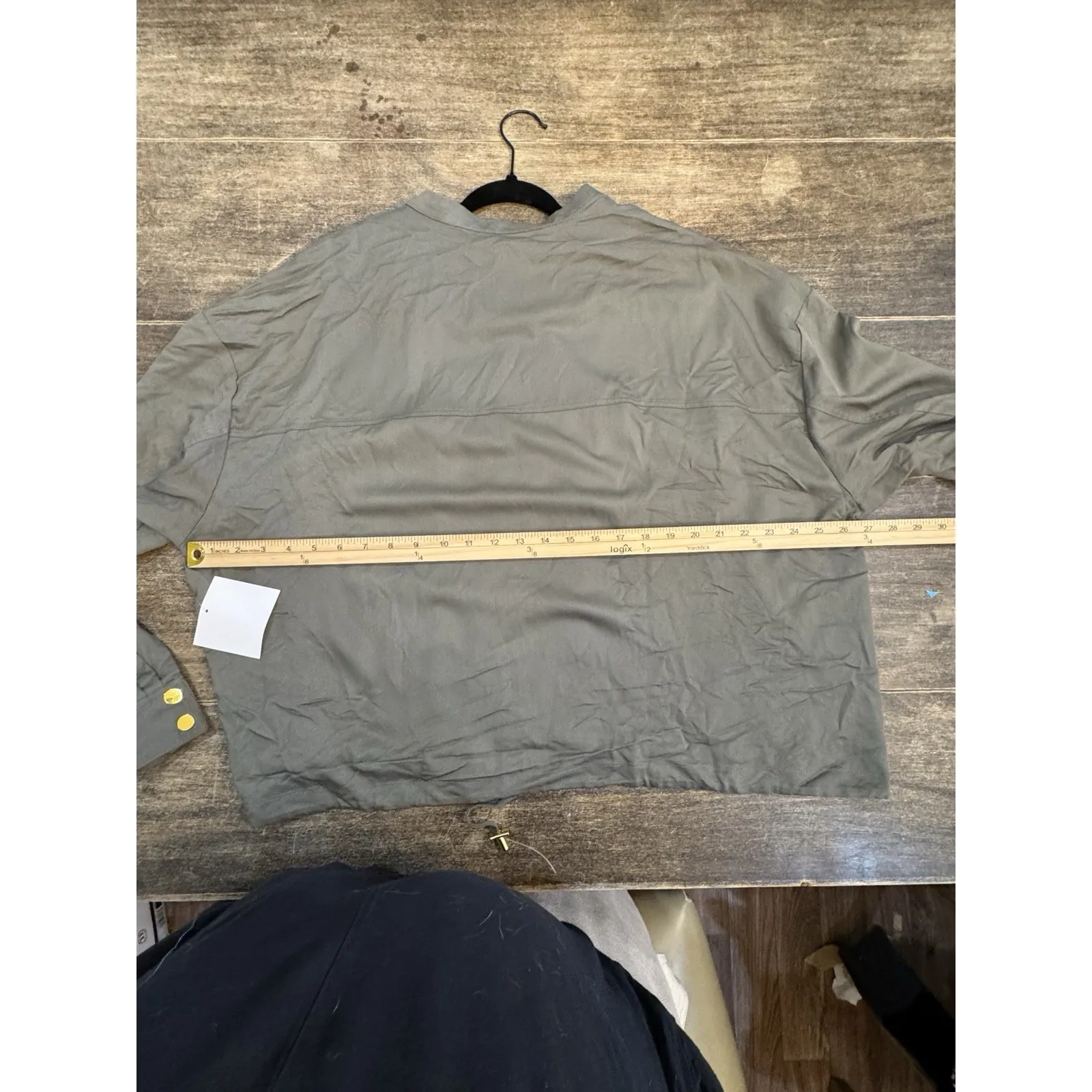 Ellen Tracy Women's Bomber Jacket Drawstring Size XL Utility Camp‎ Lightweight - Image 10