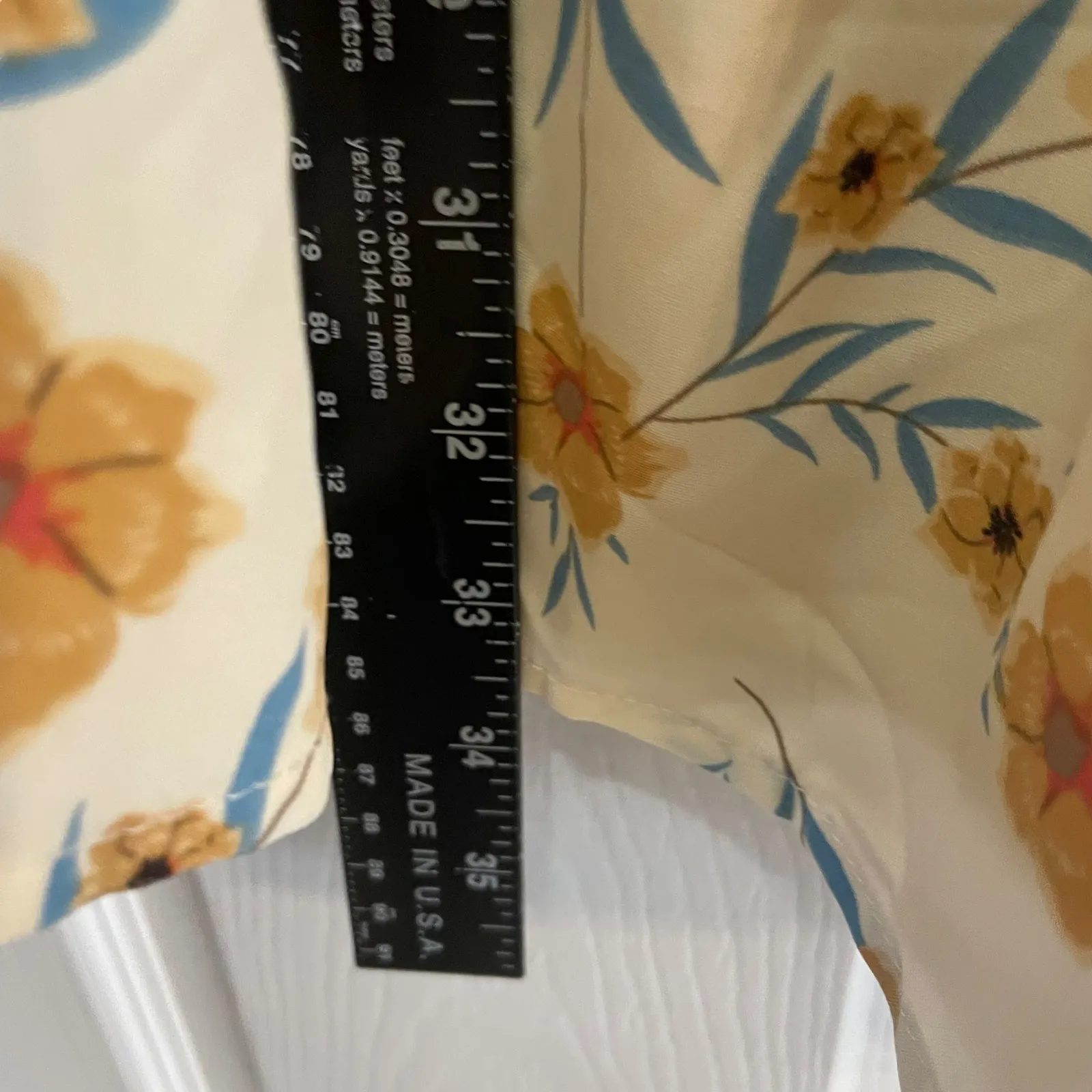 Shein Curve Floral Smocked Dress‎ Ruffle Hem Off Shoulder Casual 0XL - Image 5