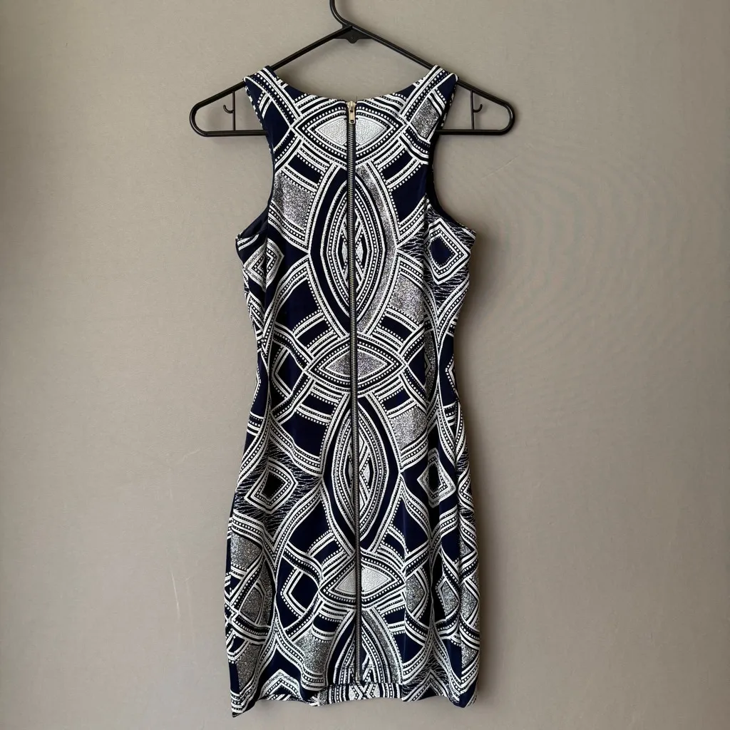 Speechless sz 3 navy silver halter‎ mini dress - Image 6