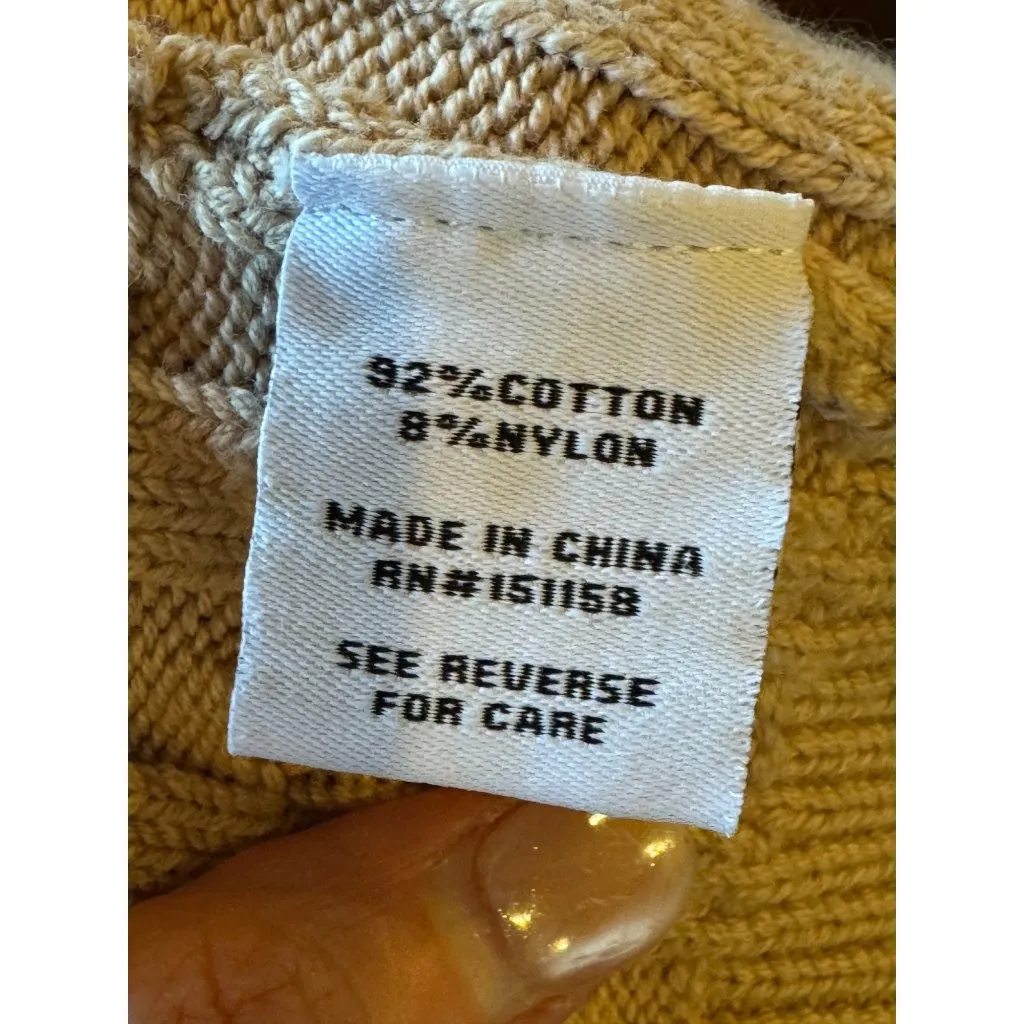 Revolve 525 Tank Top Women XS Beige Tan Oat Cable Knit Tiny Tank‎ Cropped Sexy - Image 9